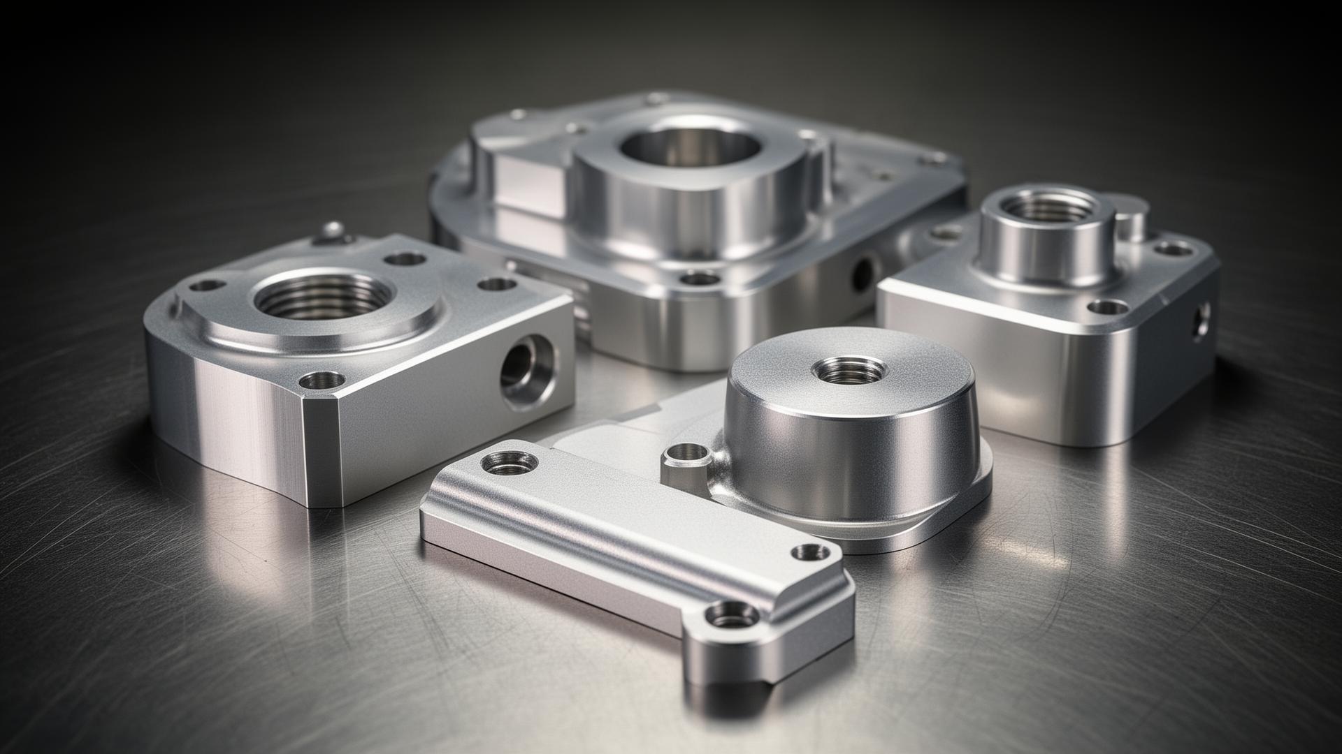 Precision CNC machined aluminum aerospace parts